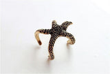 Retro cute fashion vintage Cute Starfish rings jewelry wholesale